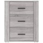 vidaXL Nachttisch Grau Sonoma 50x36x60 cm Holzwerkstoff vidaXL Nachttisch Grau Sonoma 50x36x60 cm Holzwerkstoff