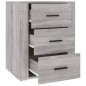 vidaXL Nachttisch Grau Sonoma 50x36x60 cm Holzwerkstoff vidaXL Nachttisch Grau Sonoma 50x36x60 cm Holzwerkstoff