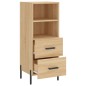 vidaXL Sideboard Sonoma-Eiche 34,5x34x90 cm Holzwerkstoff vidaXL Sideboard Sonoma-Eiche 34,5x34x90 cm Holzwerkstoff