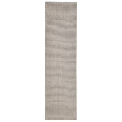 vidaXL Teppich Natur Sisal 66x250 cm Sandfarbe