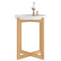 vidaXL Couchtisch Weiß 41x41x48,5 cm Holzwerkstoff & Massivholz Kiefer vidaXL Couchtisch Weiß 41x41x48,5 cm Holzwerkstoff & Massivholz Kiefer
