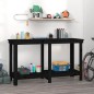 vidaXL Werkbank Schwarz 140x50x80 cm Massivholz Kiefer vidaXL Werkbank Schwarz 140x50x80 cm Massivholz Kiefer