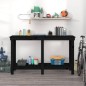 vidaXL Werkbank Schwarz 140x50x80 cm Massivholz Kiefer vidaXL Werkbank Schwarz 140x50x80 cm Massivholz Kiefer