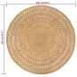vidaXL Teppich Jute Handgeflochten 180 cm Rund vidaXL Teppich Jute Handgeflochten 180 cm Rund