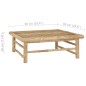 2-tlg. Garten-Lounge-Set mit Dunkelgrauen Kissen Bambus 2-tlg. Garten-Lounge-Set mit Dunkelgrauen Kissen Bambus