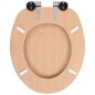 vidaXL Toilettensitze 2 Stk. mit Soft-Close-Deckel MDF Bambus-Design vidaXL Toilettensitze 2 Stk. mit Soft-Close-Deckel MDF Bambus-Design