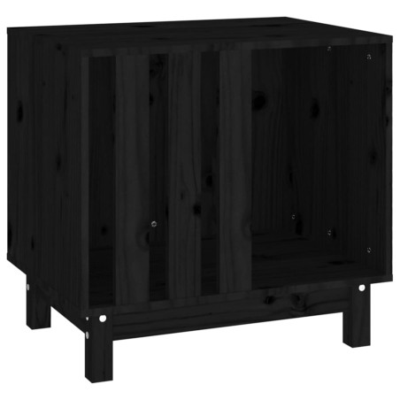 vidaXL Hundehütte Schwarz 60x45x57 cm Massivholz Kiefer