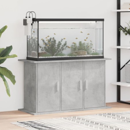 vidaXL Aquariumständer Betongrau 101x41x58 cm Holzwerkstoff