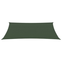 vidaXL Sonnensegel 160 g/m² Dunkelgrün 2x4 m HDPE