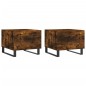 vidaXL Couchtische 2 Stk. Räuchereiche 50x50x40 cm Holzwerkstoff vidaXL Couchtische 2 Stk. Räuchereiche 50x50x40 cm Holzwerkstoff