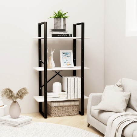 vidaXL Lagerregal Weiß 60x30x105 cm Massivholz Kiefer 