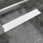 vidaXL Gerade Duschrinne Blasen 630x140 mm Edelstahl vidaXL Gerade Duschrinne Blasen 630x140 mm Edelstahl