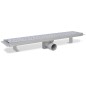 vidaXL Gerade Duschrinne Blasen 630x140 mm Edelstahl vidaXL Gerade Duschrinne Blasen 630x140 mm Edelstahl