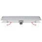 vidaXL Gerade Duschrinne Blasen 630x140 mm Edelstahl vidaXL Gerade Duschrinne Blasen 630x140 mm Edelstahl