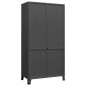 vidaXL Industrial Kleiderschrank Anthrazit 90x50x180 cm Metall vidaXL Industrial Kleiderschrank Anthrazit 90x50x180 cm Metall