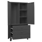vidaXL Industrial Kleiderschrank Anthrazit 90x50x180 cm Metall vidaXL Industrial Kleiderschrank Anthrazit 90x50x180 cm Metall
