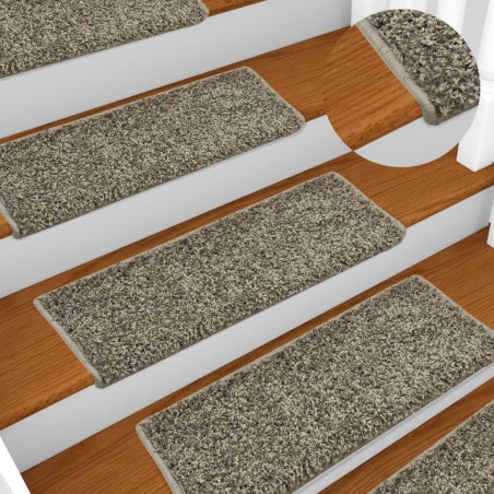 vidaXL Stufenmatten 10 Stk. 65x21x4 cm Grau
