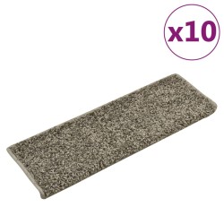 vidaXL Stufenmatten 10 Stk. 65x21x4 cm Grau
