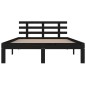 vidaXL Massivholzbett Schwarz 140x200 cm vidaXL Massivholzbett Schwarz 140x200 cm