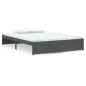 vidaXL Massivholzbett Grau 140x190 cm vidaXL Massivholzbett Grau 140x190 cm