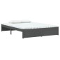 vidaXL Massivholzbett Grau 140x190 cm vidaXL Massivholzbett Grau 140x190 cm
