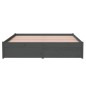 vidaXL Massivholzbett Grau 140x190 cm vidaXL Massivholzbett Grau 140x190 cm