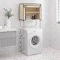 vidaXL Waschmaschinenregal 2 Ablagen Creme 71x29,5x170,5 cm Eisen vidaXL Waschmaschinenregal 2 Ablagen Creme 71x29,5x170,5 cm Eisen