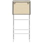 vidaXL Waschmaschinenregal 2 Ablagen Creme 71x29,5x170,5 cm Eisen vidaXL Waschmaschinenregal 2 Ablagen Creme 71x29,5x170,5 cm Eisen