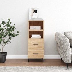 vidaXL Sideboard Sonoma-Eiche 34,5x34x90 cm Holzwerkstoff