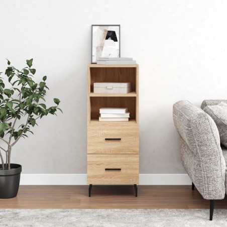 vidaXL Sideboard Sonoma-Eiche 34,5x34x90 cm Holzwerkstoff