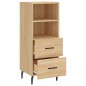 vidaXL Sideboard Sonoma-Eiche 34,5x34x90 cm Holzwerkstoff vidaXL Sideboard Sonoma-Eiche 34,5x34x90 cm Holzwerkstoff