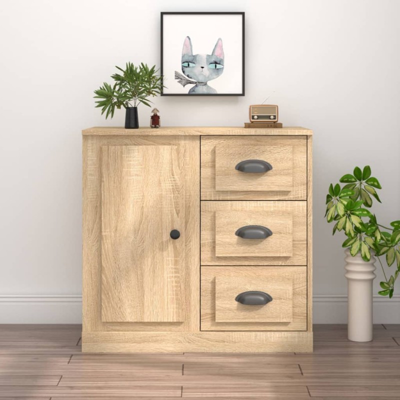 vidaXL Sideboard Sonoma-Eiche 70x35,5x67,5 cm Holzwerkstoff vidaXL Sideboard Sonoma-Eiche 70x35,5x67,5 cm Holzwerkstoff