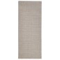 vidaXL Teppich Natur Sisal 80x200 cm Sandfarbe vidaXL Teppich Natur Sisal 80x200 cm Sandfarbe