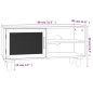 vidaXL TV-Schrank Weiß 80x30x40 cm Massivholz Kiefer und Natur-Rattan vidaXL TV-Schrank Weiß 80x30x40 cm Massivholz Kiefer und Natur-Rattan