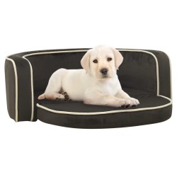 vidaXL Hundesofa Klappbar Dunkelgrau 73x67x26 cm Plüsch Kissen