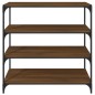 vidaXL Bücherregal Braun Eichen-Optik 100x33x100cm Holzwerkstoff Stahl vidaXL Bücherregal Braun Eichen-Optik 100x33x100cm Holzwerkstoff Stahl
