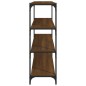 vidaXL Bücherregal Braun Eichen-Optik 100x33x100cm Holzwerkstoff Stahl vidaXL Bücherregal Braun Eichen-Optik 100x33x100cm Holzwerkstoff Stahl