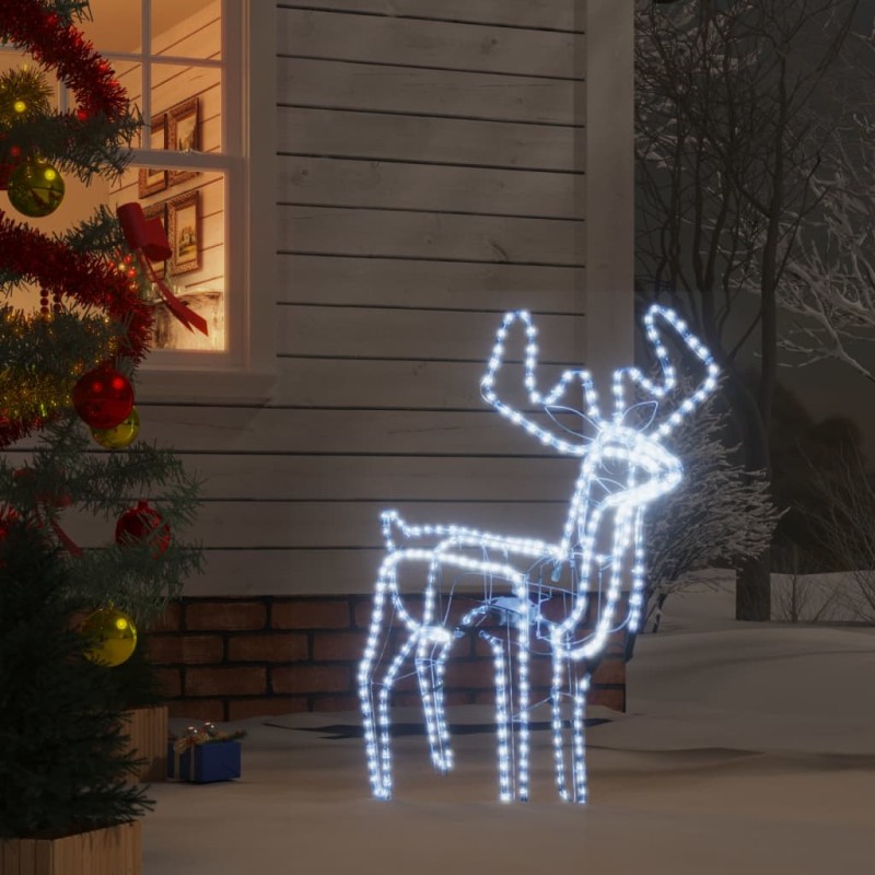 vidaXL LED-Silhouette Rentier mit bewegendem Kopf Kaltweiß 76x42x87 cm vidaXL LED-Silhouette Rentier mit bewegendem Kopf Kaltweiß 76x42x87 cm