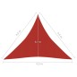 vidaXL Sonnensegel 160 g/m² Rot 4,5x4,5x4,5 m HDPE vidaXL Sonnensegel 160 g/m² Rot 4,5x4,5x4,5 m HDPE