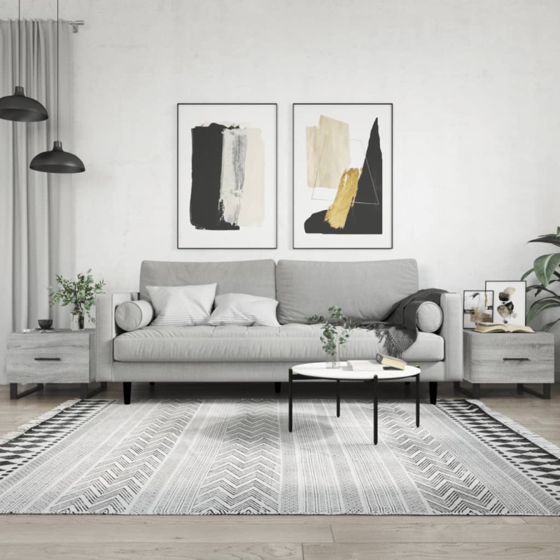 vidaXL Couchtische 2 Stk. Grau Sonoma 50x50x40 cm Holzwerkstoff vidaXL Couchtische 2 Stk. Grau Sonoma 50x50x40 cm Holzwerkstoff