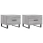 vidaXL Couchtische 2 Stk. Grau Sonoma 50x50x40 cm Holzwerkstoff vidaXL Couchtische 2 Stk. Grau Sonoma 50x50x40 cm Holzwerkstoff