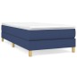 vidaXL Boxspringbett mit Matratze Blau 90x200 cm Stoff vidaXL Boxspringbett mit Matratze Blau 90x200 cm Stoff