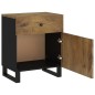 vidaXL Nachttisch 50x33x60 cm Massivholz Mango & Holzwerkstoff vidaXL Nachttisch 50x33x60 cm Massivholz Mango & Holzwerkstoff