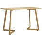 vidaXL Esstisch Hellbraun 120x60x74 cm MDF und Eisen vidaXL Esstisch Hellbraun 120x60x74 cm MDF und Eisen