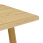 vidaXL Esstisch Hellbraun 120x60x74 cm MDF und Eisen vidaXL Esstisch Hellbraun 120x60x74 cm MDF und Eisen