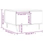 vidaXL Couchtisch Sonoma-Eiche 55x55x36,5 cm Holzwerkstoff vidaXL Couchtisch Sonoma-Eiche 55x55x36,5 cm Holzwerkstoff