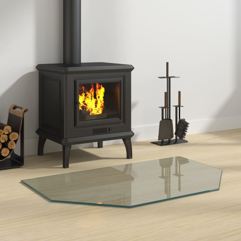 vidaXL Kaminofen Glasplatte Sechseck 80x50 cm vidaXL Kaminofen Glasplatte Sechseck 80x50 cm