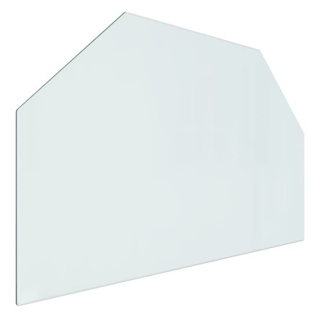 vidaXL Kaminofen Glasplatte Sechseck 80x50 cm
