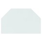 vidaXL Kaminofen Glasplatte Sechseck 80x50 cm vidaXL Kaminofen Glasplatte Sechseck 80x50 cm