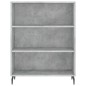 Highboard Betongrau 69,5x34x180 cm Holzwerkstoff Highboard Betongrau 69,5x34x180 cm Holzwerkstoff